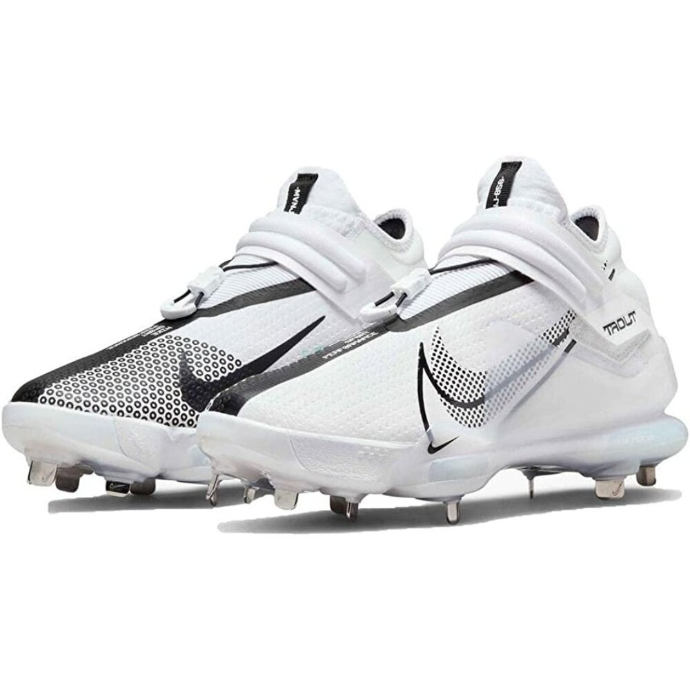 Nike Mens Force Zoom Trout 7 Pro Metal Baseball Cleats CI3134-102 White Size 8